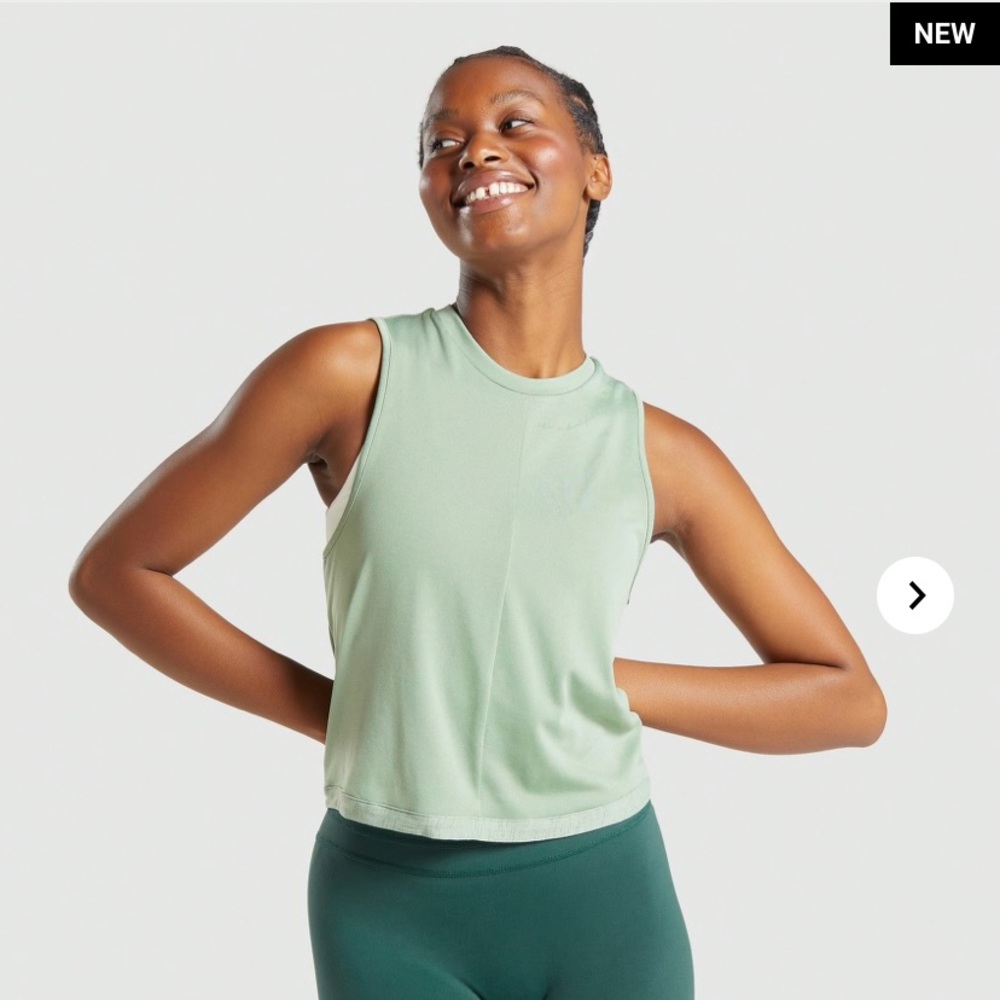 Gymshark x Whitney Simmons Swing Tank Moss Green